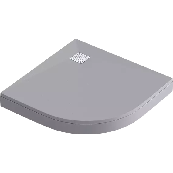 Каменный поддон Bas Essentia 90x90 см, графит (полукруглый) - фото, картинка 2 Каменный поддон Bas Essentia 90x90 см, графит (полукруглый) - фото 2