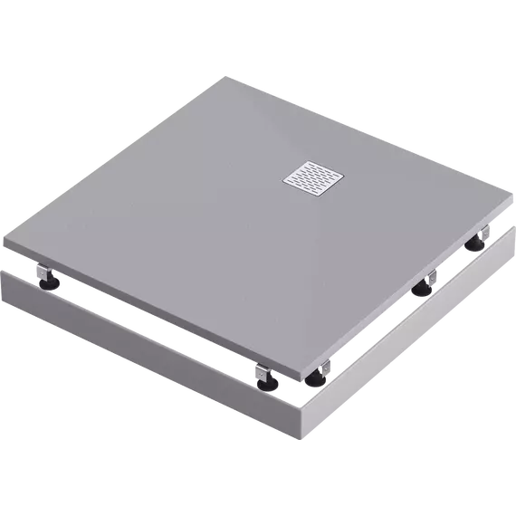 Каменный поддон Bas Essentia 90x90 см, графит (квадратный) - фото 3