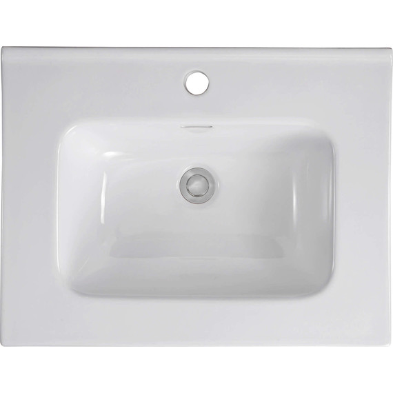 Тумба подвесная с раковиной Aquatek 60 см AQ77060-LG, серый туман - фото 4