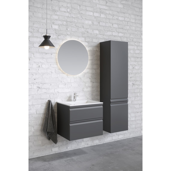 Пенал подвесной Aquatek 35 см AQ70035L-MG, серый матовый - фото 3