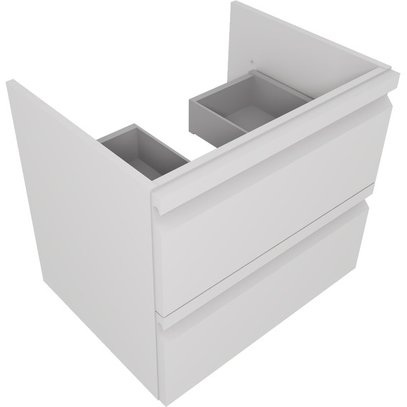 Тумба подвесная с раковиной Aquatek 60 см AQ77060-MW, белый матовый - фото 3