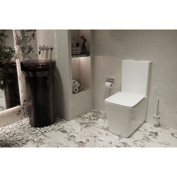 Унитаз-компакт Vincea Q-Line VT2-12T с тонкой крышкой микролифт - фото 2