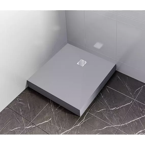 Каменный поддон Bas Essentia 90x90 см, графит (квадратный) - фото 5