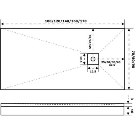 Каменный поддон Bas Essentia 120x80 см, графит - фото 7