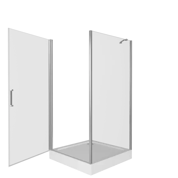 Душевое ограждение Bas Fantasy CR-80-С-CH 80x80 см, хром/прозрачное - фото 3