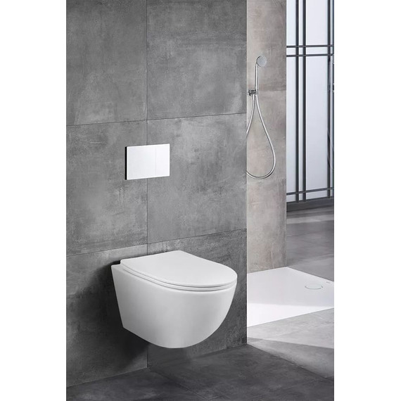 Инсталляция с подвесным унитазом комплект: Grohe Rapid SL 38772001 с подвесным безободковым унитазом Azario Trevi AZ-0093UQ3 TORNADO сиденье микролифт, крепление, кнопка смыва хром - фото, картинка 13 Инсталляция с подвесным унитазом комплект: Grohe Rapid SL 38772001 с подвесным безободковым унитазом Azario Trevi AZ-0093UQ3 TORNADO сиденье микролифт, крепление, кнопка смыва хром - фото 13