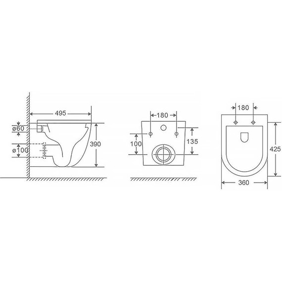 Инсталляция с подвесным унитазом комплект: Grohe Rapid SL 38772001 с подвесным безободковым унитазом Azario Trevi AZ-0093UQ3 TORNADO сиденье микролифт, крепление, кнопка смыва хром - фото, картинка 17 Инсталляция с подвесным унитазом комплект: Grohe Rapid SL 38772001 с подвесным безободковым унитазом Azario Trevi AZ-0093UQ3 TORNADO сиденье микролифт, крепление, кнопка смыва хром - фото 17