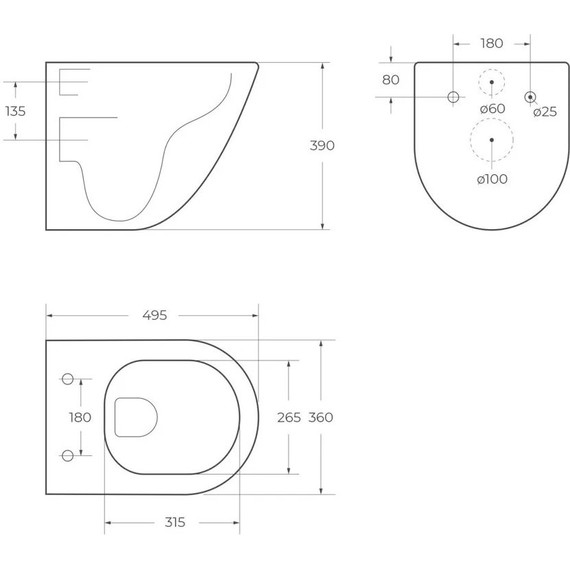 Унитаз подвесной безободковый Sintesi Ellipse SIN-TS-ELL-153 с крышкой микролифт (система смыва Торнадо) - фото, картинка 9 Унитаз подвесной безободковый Sintesi Ellipse SIN-TS-ELL-153 с крышкой микролифт (система смыва Торнадо) - фото 9