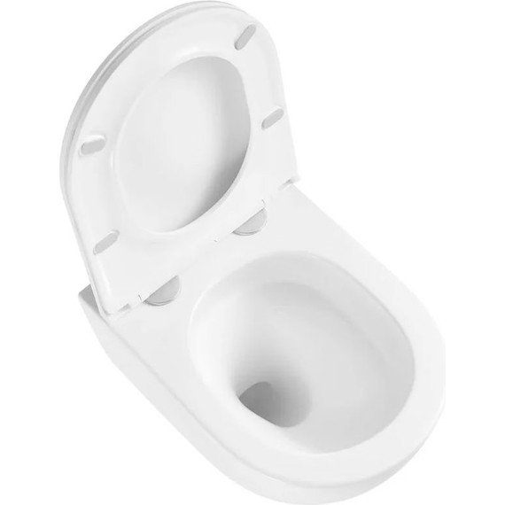 Унитаз подвесной безободковый Sintesi Ellipse SIN-TS-ELL-153 с крышкой микролифт (система смыва Торнадо) - фото, картинка 6 Унитаз подвесной безободковый Sintesi Ellipse SIN-TS-ELL-153 с крышкой микролифт (система смыва Торнадо) - фото 6