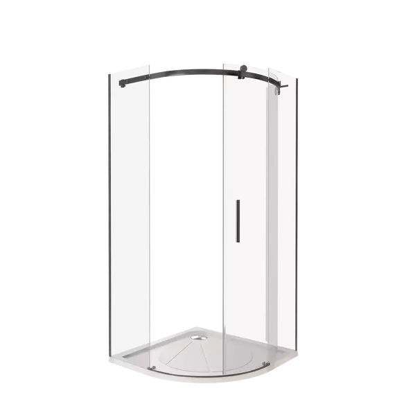 Душевое ограждение Bas Galaxy R-100-C-B 100x100 см, чёрный/прозрачное - фото 3