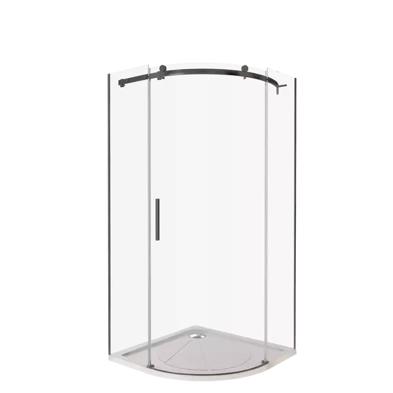 Душевое ограждение Bas Galaxy R-100-C-B 100x100 см, чёрный/прозрачное - фото 2