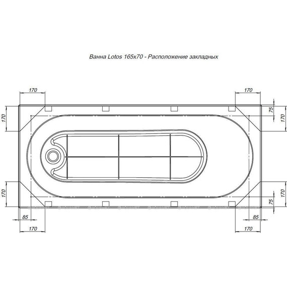 Ванна акриловая Aquanet Lotos 165х70 см 330873 (в комплекте каркас) - фото, картинка 18 Ванна акриловая Aquanet Lotos 165х70 см 330873 (в комплекте каркас) - фото 18