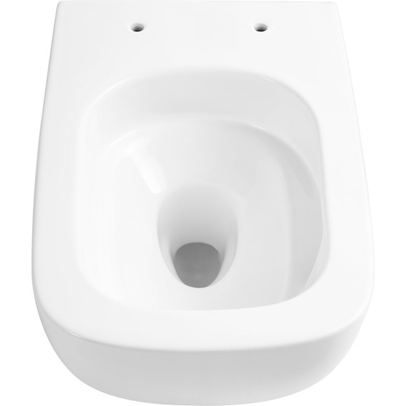 Унитаз подвесной безободковый Aquatek Медея AQ1537T-00 с тонкой крышкой микролифт (система смыва Торнадо) - фото 2