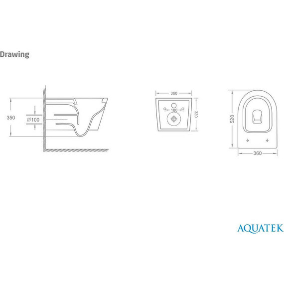 Унитаз подвесной безободковый Aquatek Таурус AQ1580T-00 с тонкой крышкой микролифт (система смыва Торнадо) - фото 10