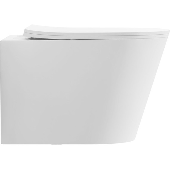 Унитаз подвесной безободковый Aquatek Таурус AQ1580T-00 с тонкой крышкой микролифт (система смыва Торнадо) - фото 2