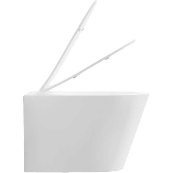 Унитаз подвесной безободковый Aquatek Таурус AQ1580T-00 с тонкой крышкой микролифт (система смыва Торнадо) - фото 6