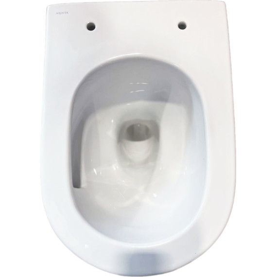 Унитаз подвесной безободковый Aquatek Таурус AQ1580T-00 с тонкой крышкой микролифт (система смыва Торнадо) - фото 9
