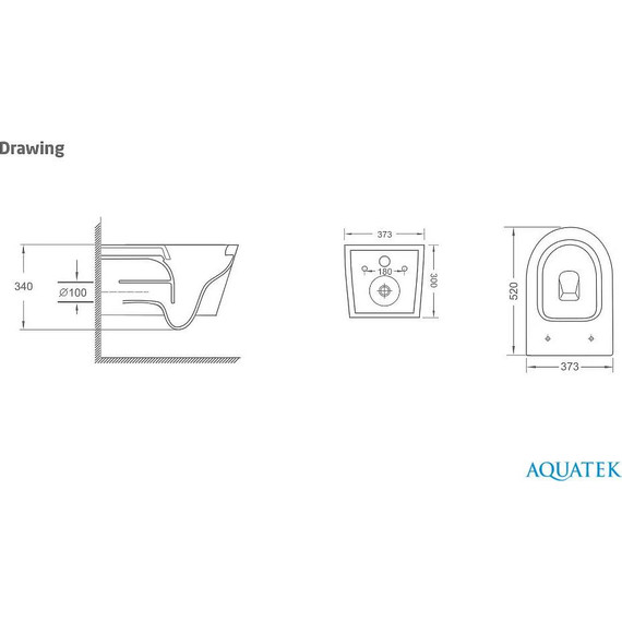 Унитаз подвесной безободковый Aquatek Сириус AQ1582T-00 с крышкой микролифт (система смыва Торнадо) - фото 9