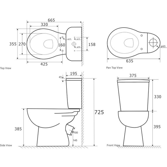 Унитаз-компакт Aquatek Каир AQ2780-00 с крышкой из полипропилена - фото 7