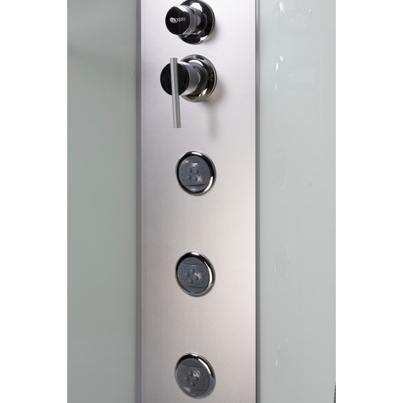 Гидробокс Niagara 90x90 см 11011423BKG, серебро/матовое - фото 15