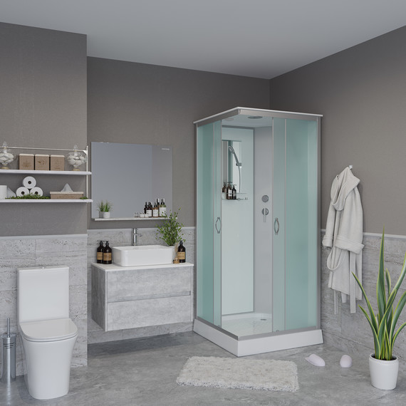 Душевая кабина Niagara 90x90 см 11011423, серебро/матовое - фото, картинка 3 Душевая кабина Niagara 90x90 см 11011423, серебро/матовое - фото 3