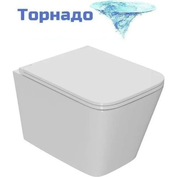 Инсталляция с подвесным унитазом комплект: Grohe Rapid SL 38772001 с подвесным безободковым унитазом Sintesi Balti SIN-TS-BLT-172 сиденье микролифт, крепление, кнопка смыва хром (система смыва Торнадо) - фото 2