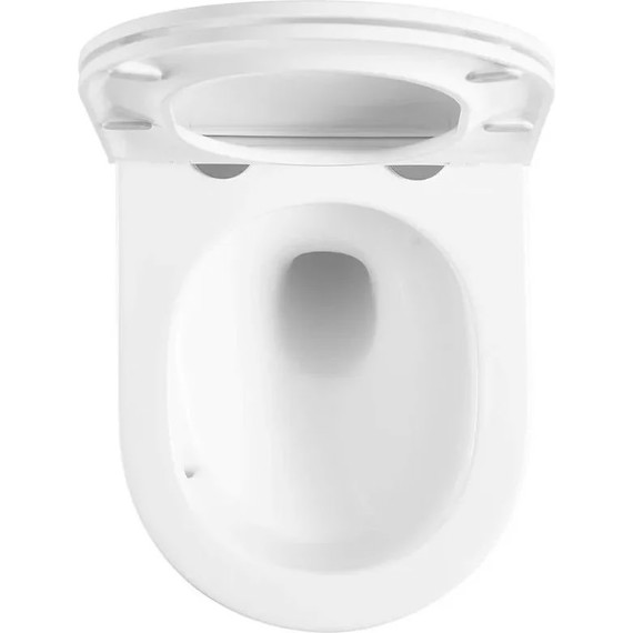 Инсталляция с подвесным унитазом комплект: Grohe Rapid SL 38772001 с подвесным безободковым унитазом Sintesi Ellipse SIN-TS-ELL-153 сиденье микролифт, крепление, кнопка смыва хром (система смыва Торнадо) - фото 10