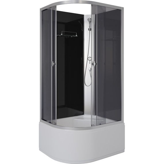 Душевая кабина Niagara 100x80 см E100/80/40R/TN/BK, хром/тонированное - фото 2