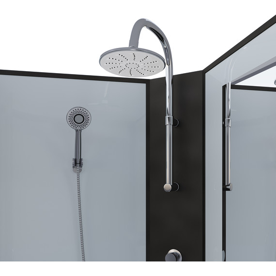 Гидробокс Niagara 80x80 см 67071414BKTG, чёрный/прозрачное - фото 4