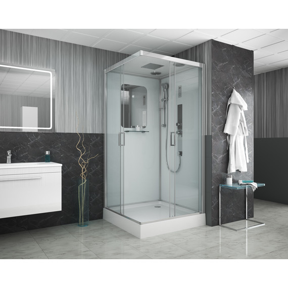 Гидробокс Niagara 90x90 см 60010114GQ, хром/прозрачное - фото 2