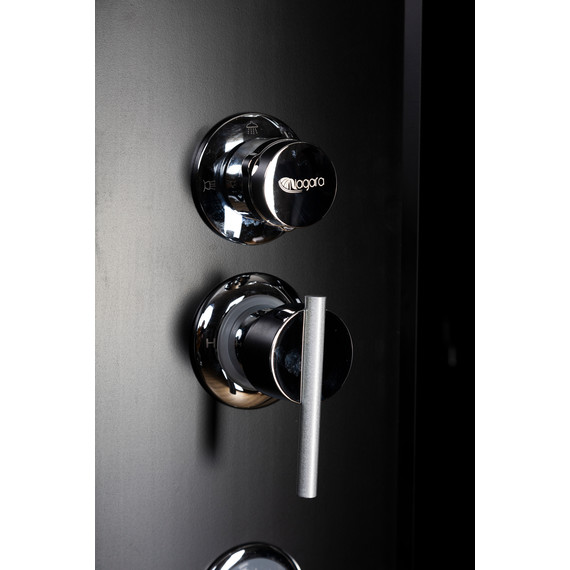 Гидробокс Niagara 90x90 см 65011434BKTG, чёрный/тонированное - фото 6