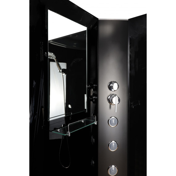 Гидробокс Niagara 90x90 см 65011434BKG, чёрный/тонированное - фото 4