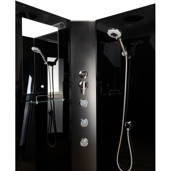 Гидробокс Niagara 90x90 см 65011434BKG, чёрный/тонированное - фото 14