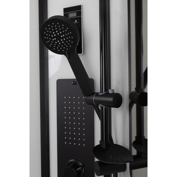 Гидробокс Niagara 90x90 см 69010134GBLACK, чёрный/тонированное - фото 5