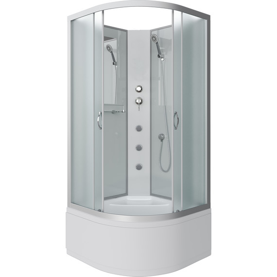 Гидробокс Niagara 80x80 см 23071424BKG, серебро/матовое - фото 2