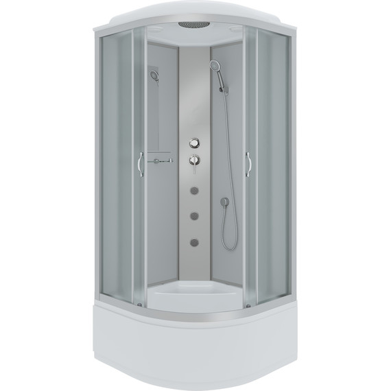 Гидробокс Niagara 80x80 см 23071424G, серебро/матовое - фото 2