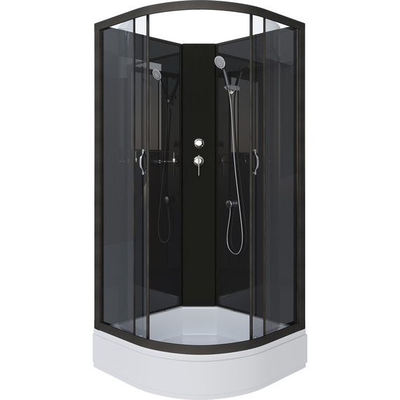 Душевая кабина Niagara 90x90 см NG-6501-14BK, чёрный/тонированное - фото 2