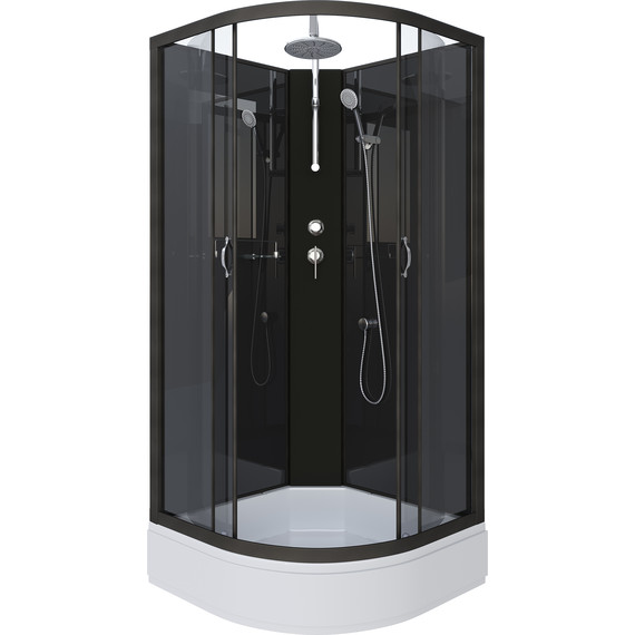 Душевая кабина Niagara 90x90 см NG-6501-14BKT, чёрный/тонированное - фото 2