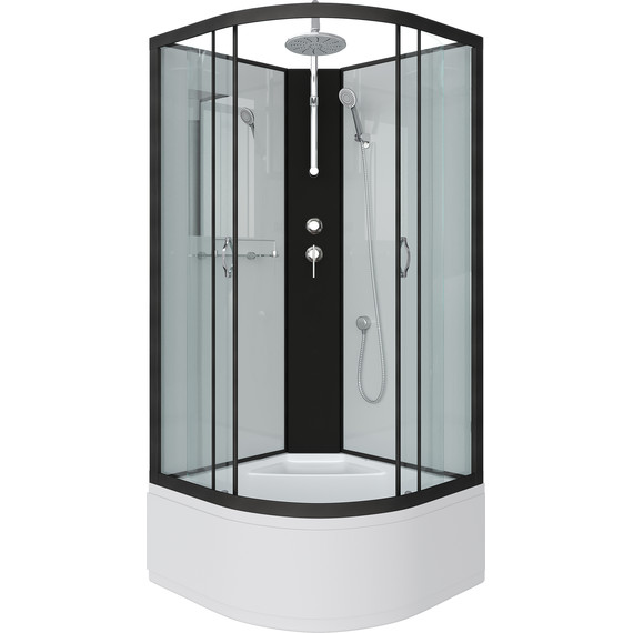 Душевая кабина Niagara 80x80 см NG-6707-14BKT, чёрный/прозрачное - фото 2