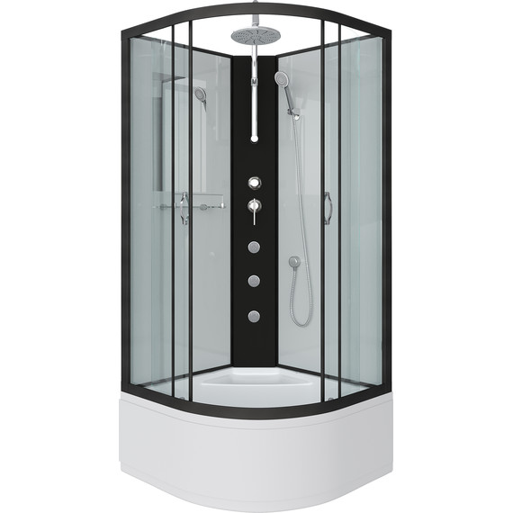 Гидробокс Niagara 80x80 см 67071414BKTG, чёрный/прозрачное - фото 2