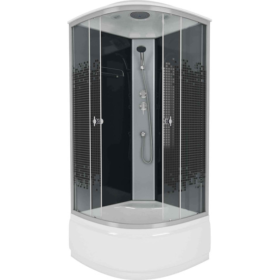 Душевая кабина Niagara 80x80 см 7507, хром/узор - фото 2