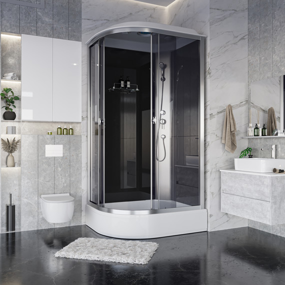 Душевая кабина Niagara 120x80 см E120/80/26R/TN, хром/тонированное - фото 3