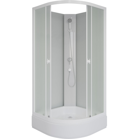Душевая кабина Niagara 100x100 см P100/26/MT/BK, белый/матовое - фото 2