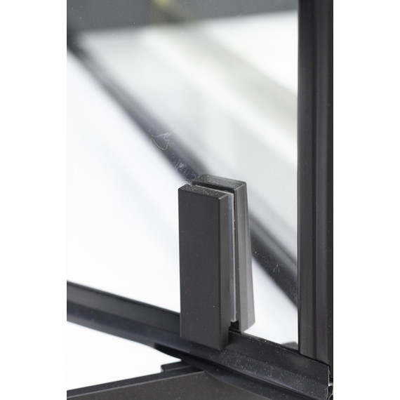 Душевое ограждение Niagara Nova 80x80 см NG-0280-08ВLACK, профиль чёрный, стекло прозрачное - фото 6