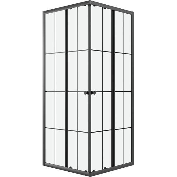 Душевое ограждение Niagara Eco 80x80 см NG-1008-14QKL, чёрный матовый/прозрачное - фото 2