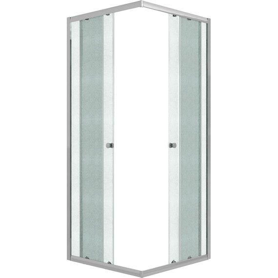 Душевое ограждение Niagara Eco 80x80 см NG-1008-14QMT, хром матовый/матовое - фото 3