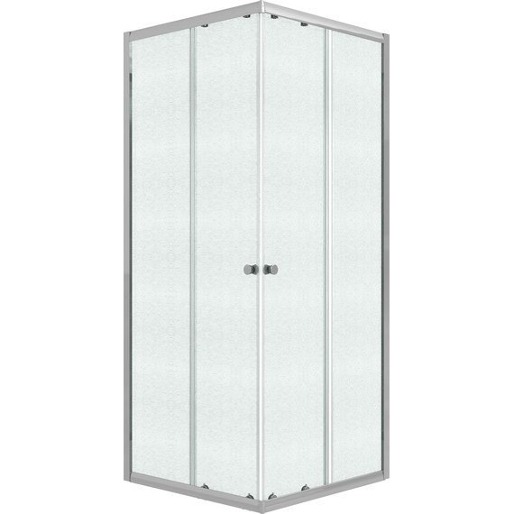 Душевое ограждение Niagara Eco 80x80 см NG-1008-14QMT, хром матовый/матовое - фото 2