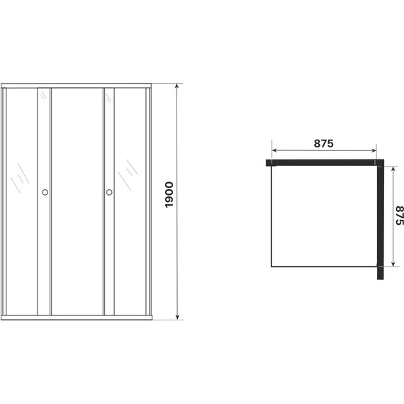 Душевое ограждение Niagara Eco 90x90 см NG-1009-14QMT, хром матовый/матовое - фото, картинка 5 Душевое ограждение Niagara Eco 90x90 см NG-1009-14QMT, хром матовый/матовое - фото 5