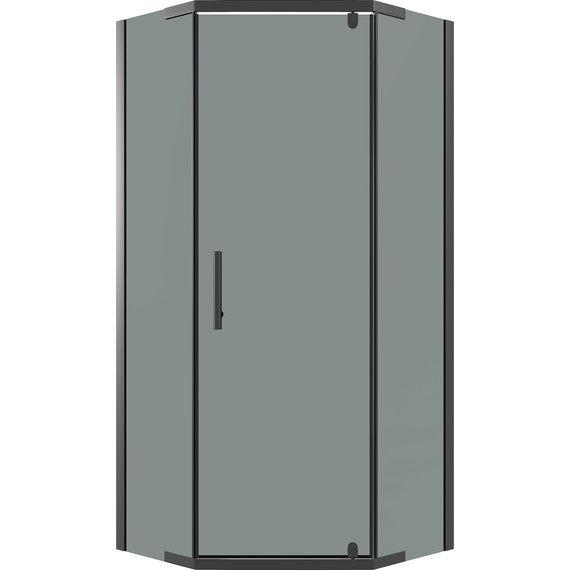 Душевое ограждение Niagara Eco 100x100 см NG-1010-14DT, чёрный матовый/тонированное - фото 2