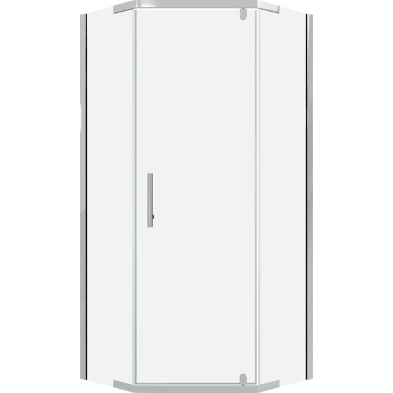 Душевое ограждение Niagara Eco 100x100 см NG-1010-14D, хром глянцевый/прозрачное - фото 2